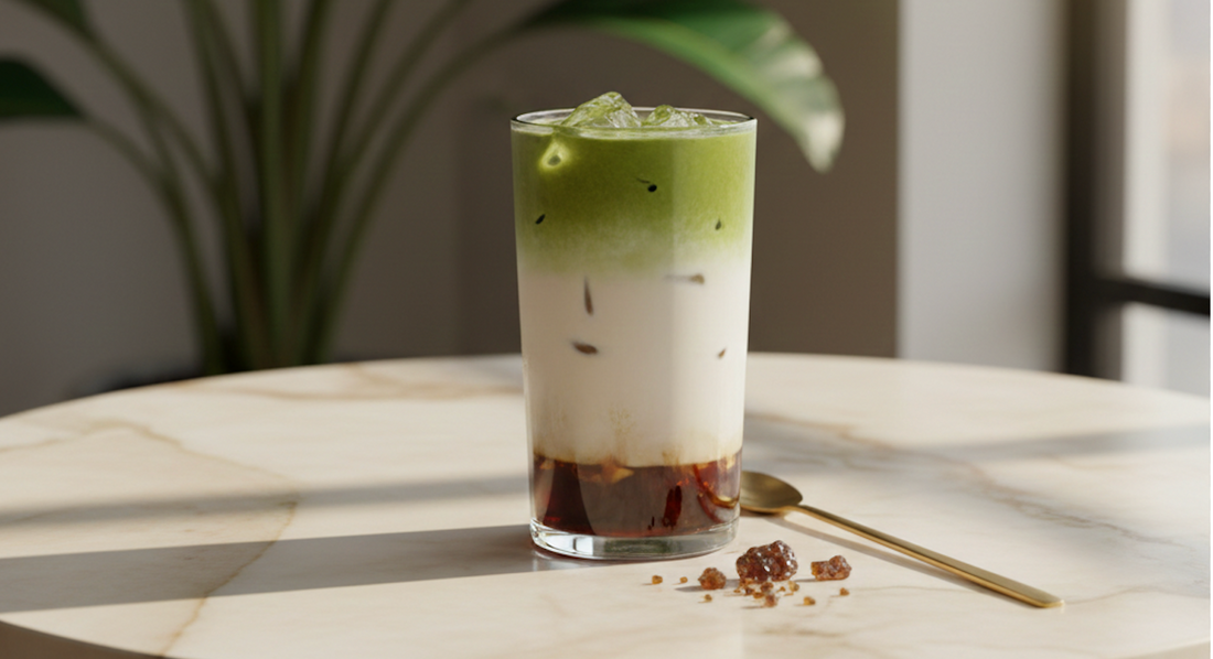 Okinawa Brown Sugar Matcha Latte Recipe