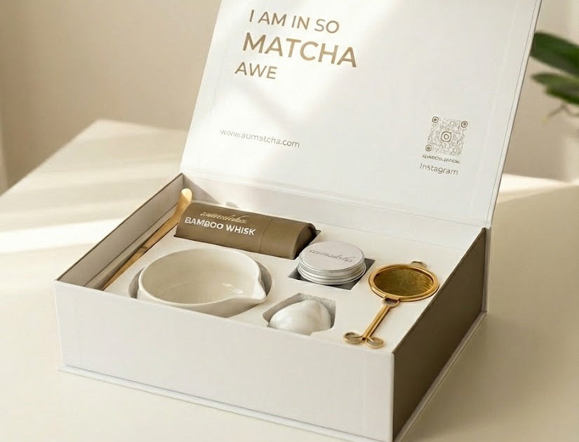 Matcha ritual kit with 6 pieces